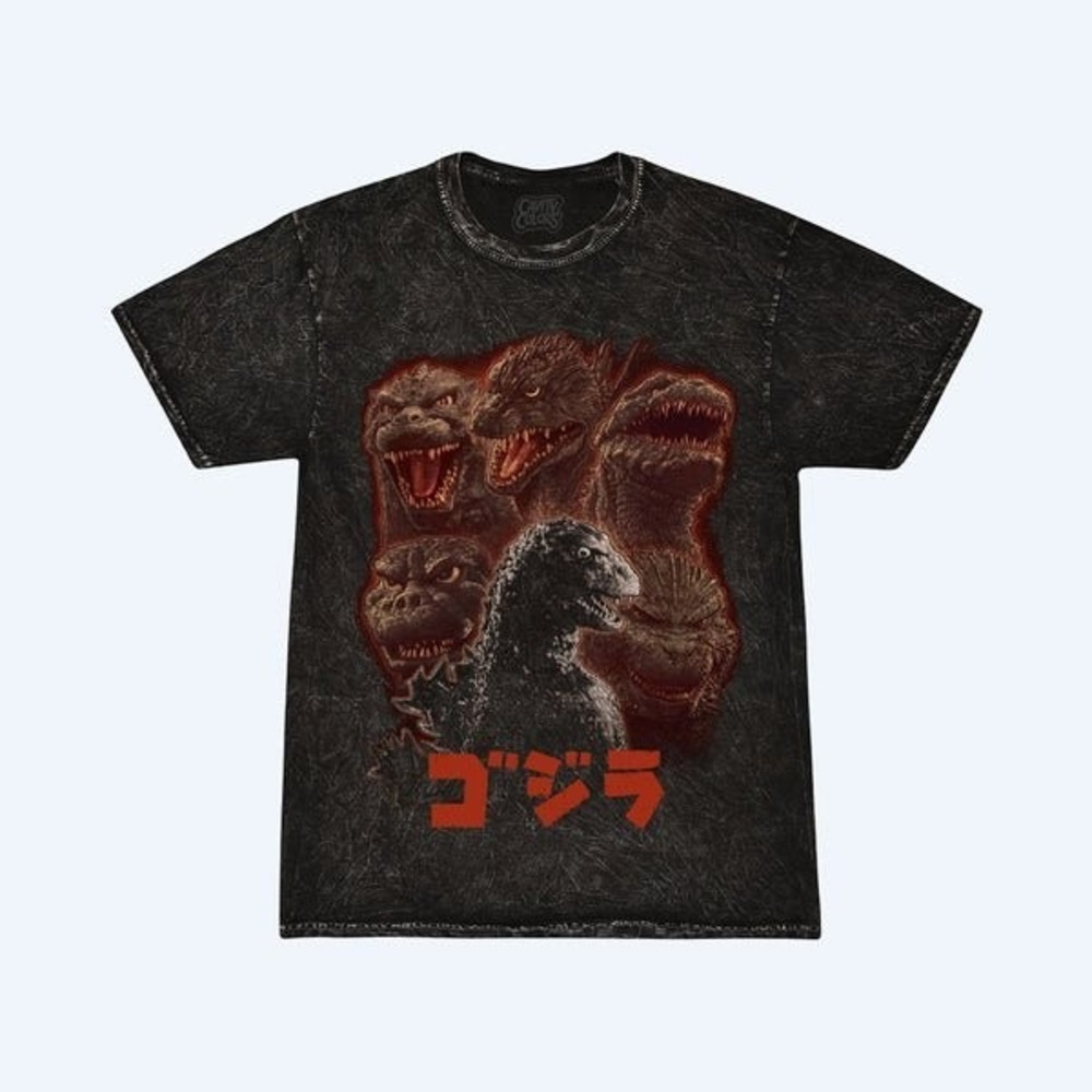 Godzilla 70th Anniversary Mineral Wash T-Shirt, XL